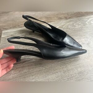 H&M Slingback Black Kitten Heels